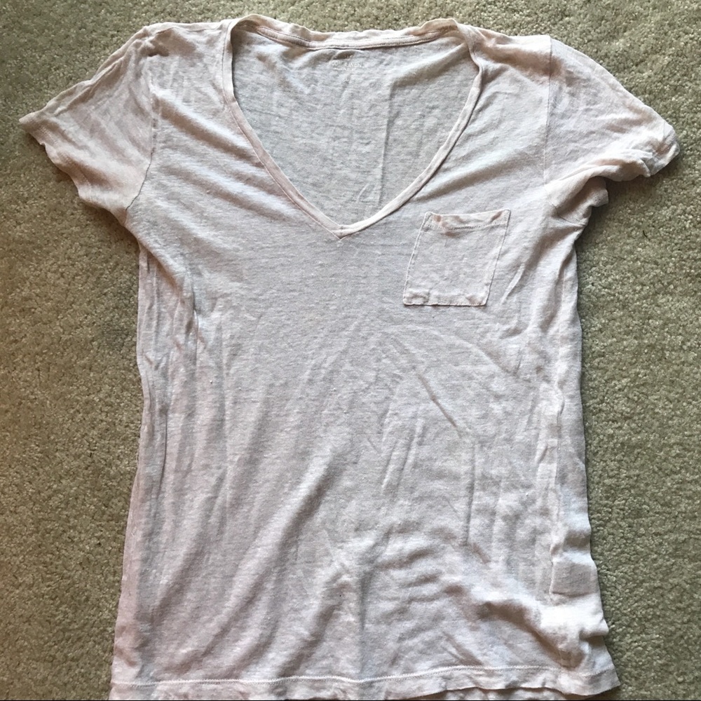 JCrew Sheer T-Shirt with Pocket